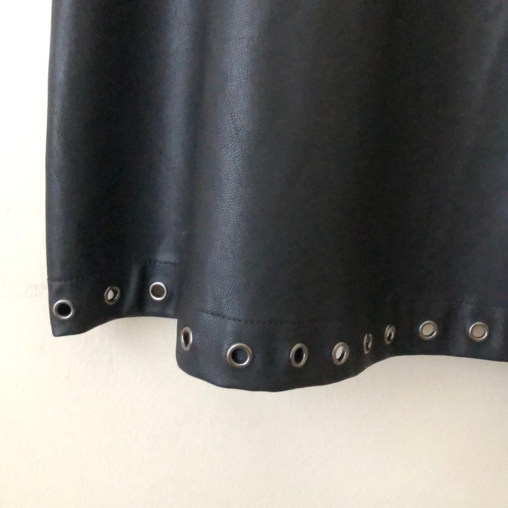 Faux Leather Dress - Picture 3 of 8